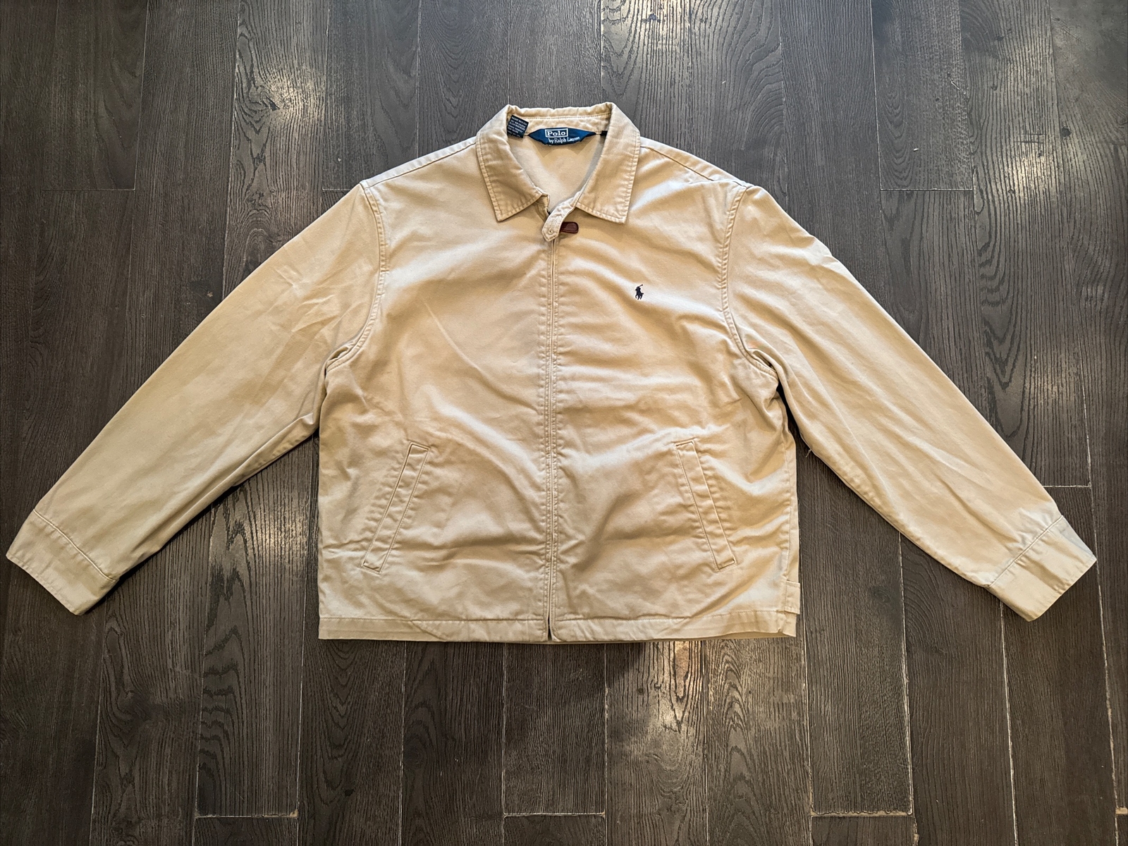 Giacca Bomber Vintage Polo Ralph Lauren Bi Swing Pony Uomo Cerniera Completa Frangivento XL