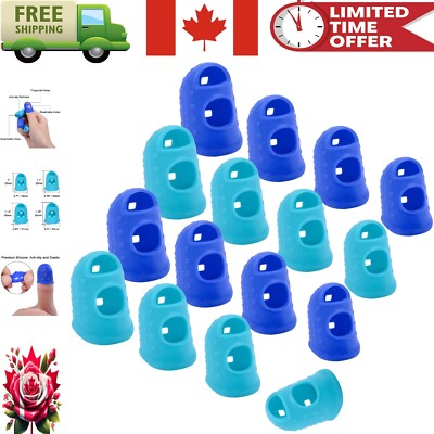 Comfortable 16 Pcs Anti-Slip Finger Tips Set, 4 Sizes for Safety in Every Task