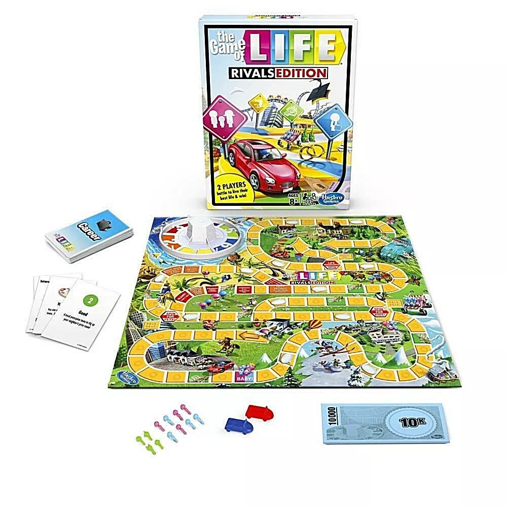 The Game of Life, Board Game for Kids Ages 8 and Up, Game for 2 to 4  Players 