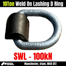 10Ton, Lashing Rings, D Ring, Load Anchors, DNV Rated, Truck Trailer, Weld On