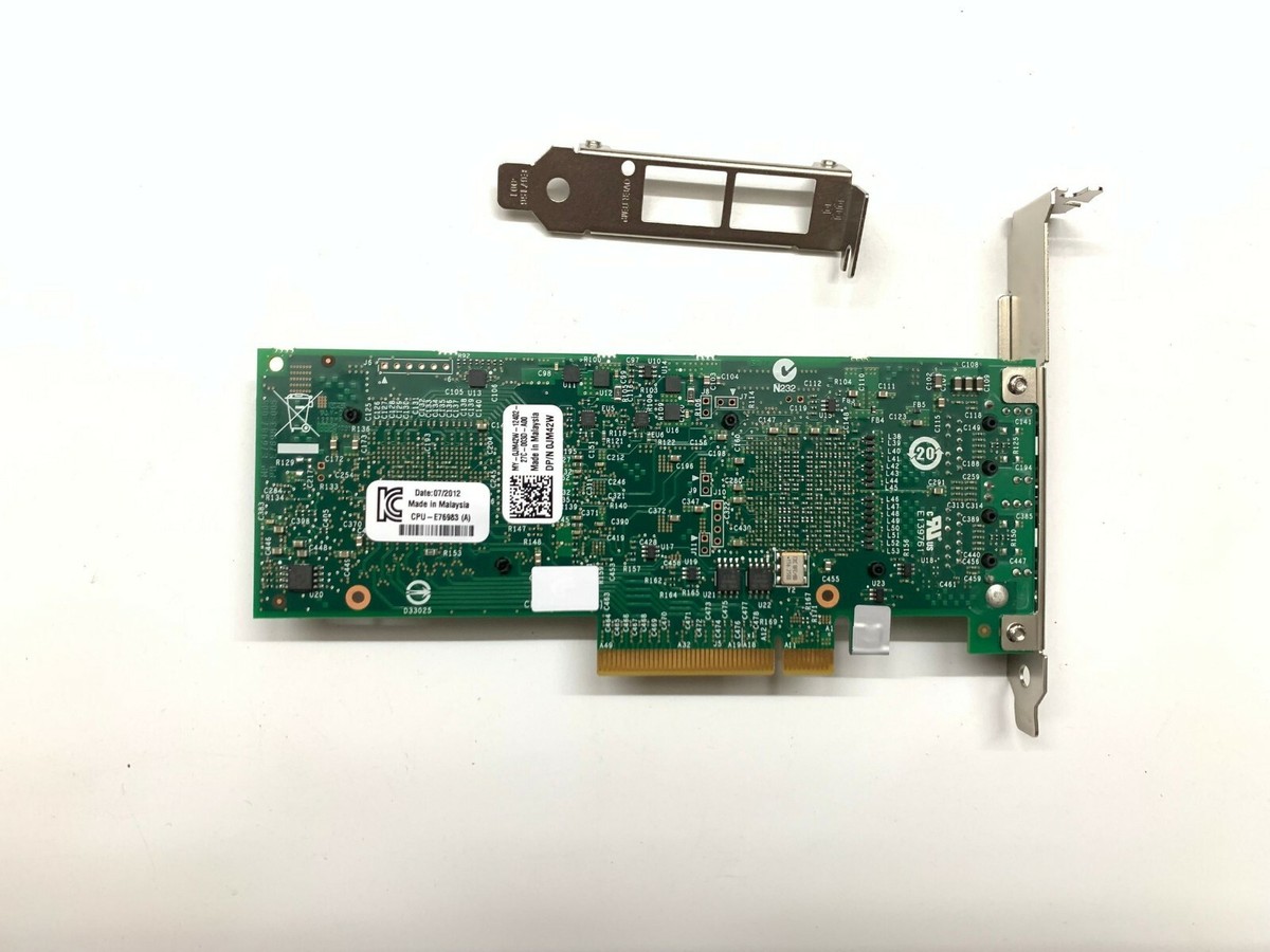 Dell Intel X520-T2 10GbE Network Card Dell / Intel X520-T2 Dual Port 10 Gigabit Ethernet PCI-E Network Card (Model 0JM42W) High-speed Ethernet Adapter