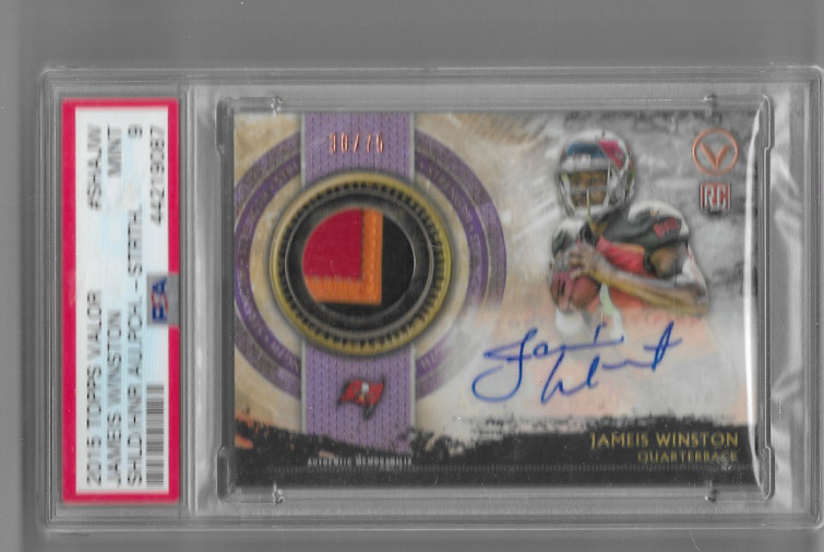 Jameis Winston Topps Valor Shield of Honor Autograph Patch #SHAJW Strength