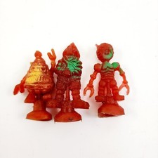 Vtg 1980s Rubber Robot Spacemen Alien Figure Suction Cup Vending Machine Toy Lot