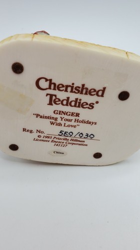 Cherished Teddies 141127 Ginger Painting your holidays with love elf horse bear - Picture 12 of 12