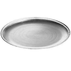 Brand NEW  33cm Diameter Coupe Diamante Edge Radiance Charger Plate Silver
