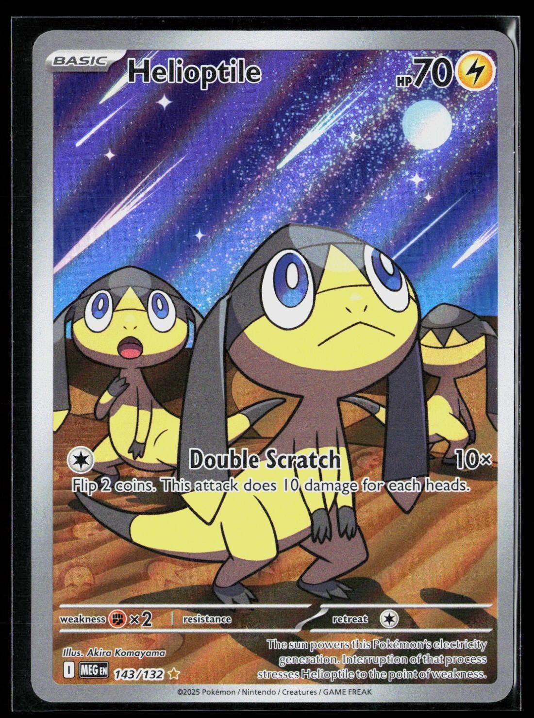 Helioptile 143/132 Illustration Rare Mega Evolution Pokemon LP/NM