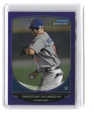 Christian Villanueva #/199 2013 Bowman Chrome Prospects Purple Refractors