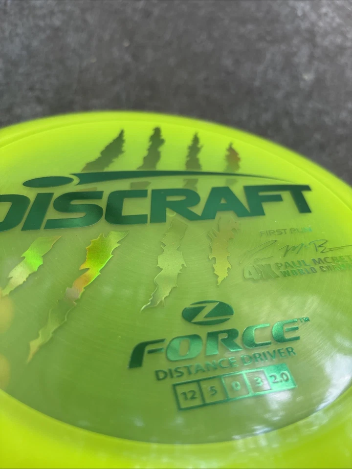 Discraft First Run 4X Claw Z Force Paul McBeth OOP 177g - First Run BRAND NEW - Image 3 of 4