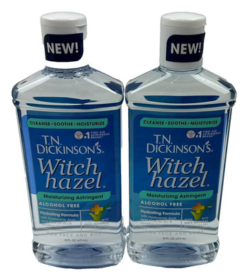 TN Dickinsons Witch Hazel 16oz 2 bottles Brand New Cap Sealed Under Cap 