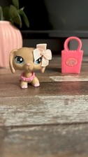 Littlest Pet Shop 909 Daschund Pink Spots Authentic LPS
