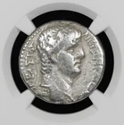 NGC Fine Roman Empire - Nero (r. 54-68 AD) Silver Tetradrachm Eagle Coin Antioch