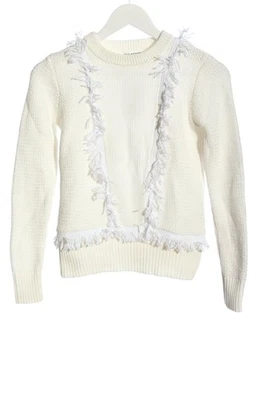 CLUB MONACO Pull à gosses mailles Dames Pull T EU 34 blanc style décontracté - Photo 1/4
