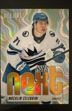 2025-26 Upper Deck Allure - Hues Next? Macklin Celebrini #HN-12 Orange
