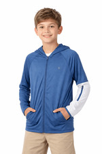 Balance Collection Boys Full Zip Hoodie Jacket Navy Blue Activewear M 10-12
