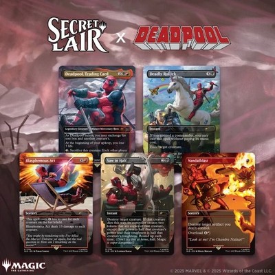 MTG Secret Lair Deadpool non Foil Edition Ovp New Marvel