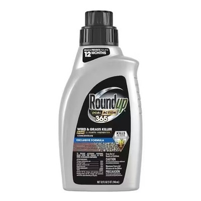 Roundup 32oz Dual Action 365 Weed & Grass Killer Concentrate 12 Month Prevention