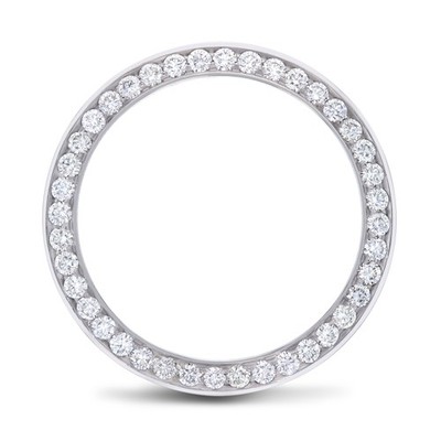 MENS 3CT BEAD SET LAB CREATED DIAMOND BEZEL FOR ROLEX 36MM DATEJUST, PRESIDENT
