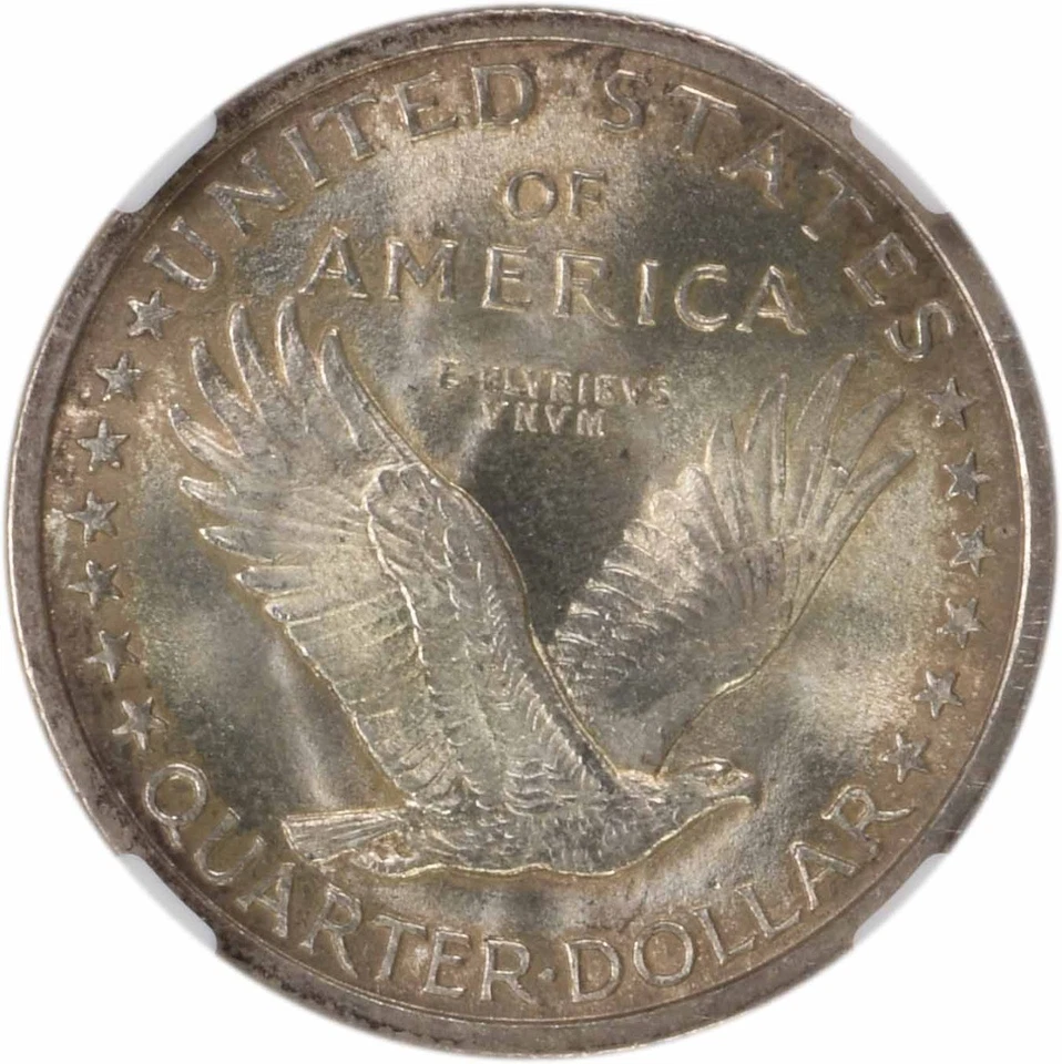 1917 Standing Liberty Silver Quarter Type 1 MS65FH NGC - Image 4 of 4