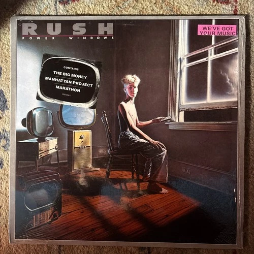 Rush  ~ Power Windows ~  Vintage LP w/Hype Sticker  Mercury – 422 826 098-1 M-1