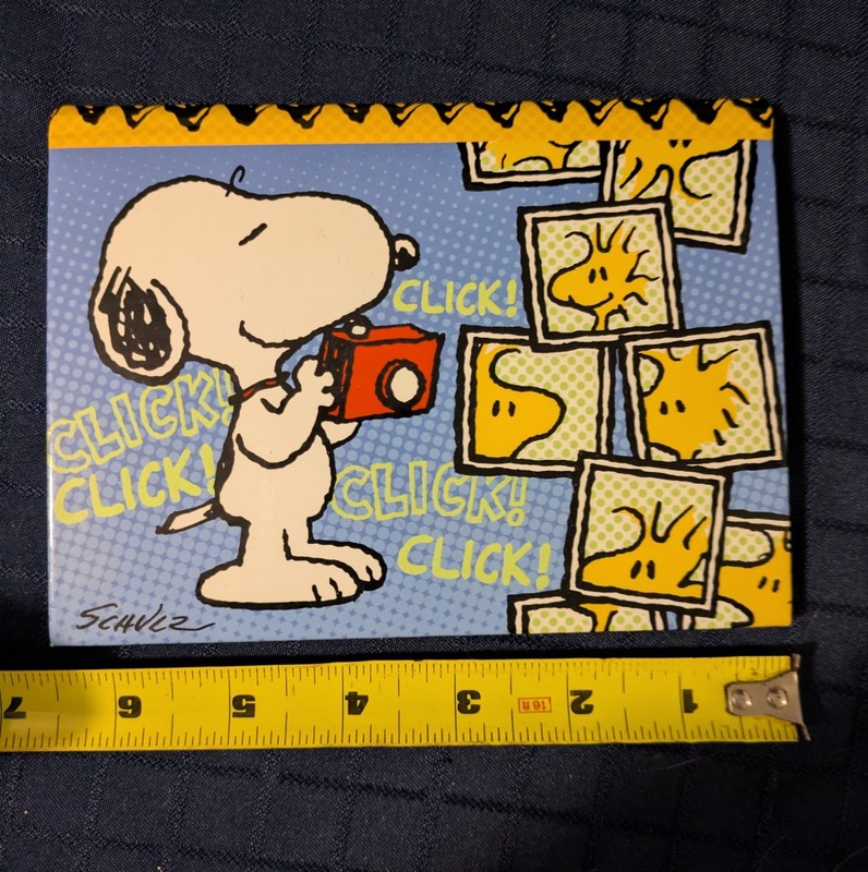 Hallmark Peanuts Snoopy Woodstock Camera Photo Album Book 