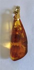 Lovely Vintage Baltic Honey Amber Pendant 2" Long W/ Gold Filled Bale 5.25 Grams — photo 3