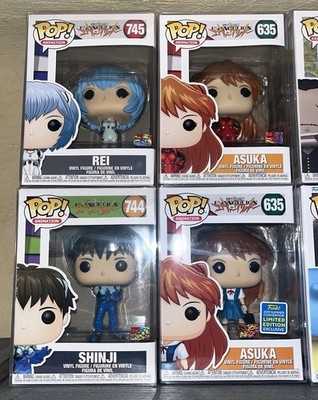 Neon Genesis Evangelion Funko Pop! Sammlung - Rei 745 Shinji 744 Asuka 635 