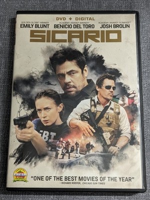 Sicario DVD 2015 Emily Blunt Benicio Del Toro Josh Brolin Denis Villeneuve