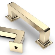 10 Pack 3 Inch76mm Brushed Brass Kitchen Cabinet Handles, Gold Cabinet Pulls ...