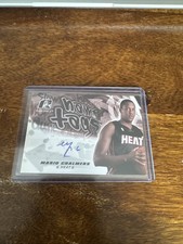 2008 Upper Deck Radiance Name Tag Mario Chalmers #NT-MC RPA Rookie Patch Auto RC