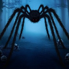 15FT Halloween Giant Spider Outdoor Decorations - Scary Large Spider Props