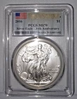 2016 American Silver Eagle PCGS MS70 FIRST STRIKE 30th Anniversary (Flag Label)
