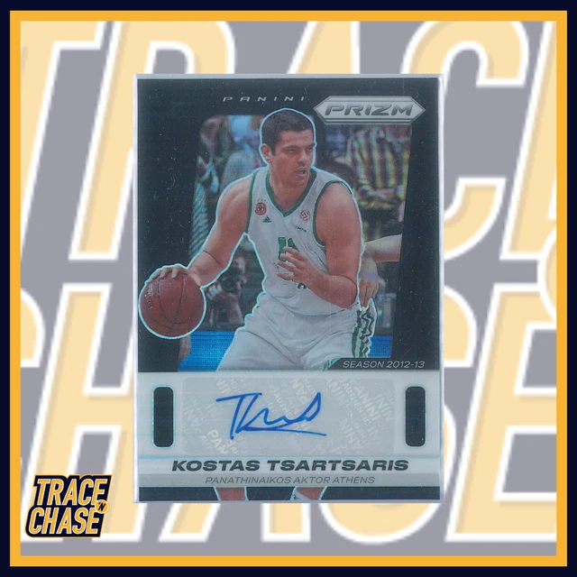 2024-25 Panini Prizm Euroleague BK Kostas Tsartsaris Retro Signatures Black 1/1