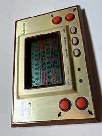 NINTENDO GAME AND & WATCH Manhole 1981 with the BOXRetro Vintage From Japan