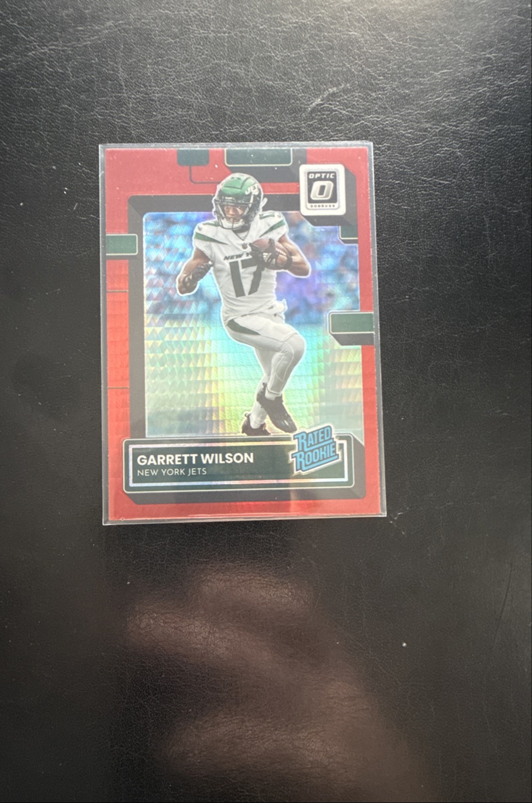 2022 Panini Donruss Optic- Rated Rookie Garrett Wilson #206 Red Hyper Prizm (RC)