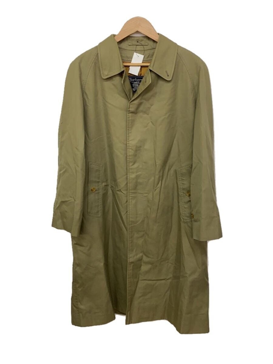 Burberrys Men's Beige Trench Coat Classic Plain Design Size L #EG ZIA