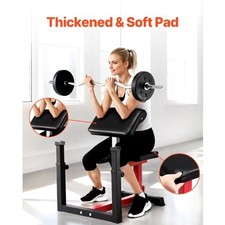 HEAVY DUTY Preacher Curl Bench Adjustable Home Biceps Barbell WE SHIP OVERSEAS