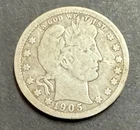 1905 O Barber Quarter