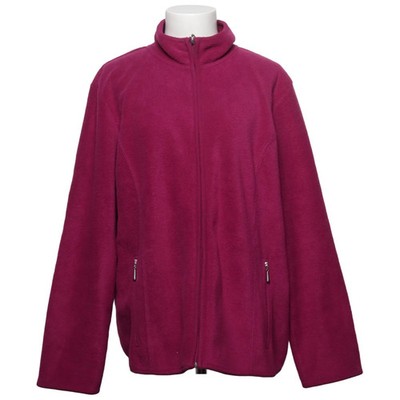 Karen Scott, Fleecejacke, Damen, Größe: XL, Pink, Polyester, Einfarbig #mn2