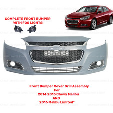 Front Bumper Cover Grille Assembly Kit For 2014-2015 Chevy Malibu/2016 Limited