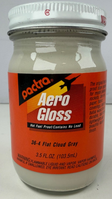 #ad #ad Pactra Aero Gloss 36 4 Flat Cloud Gray Hot Fuel Proof Model Paint 3.5 oz Jar $25.00