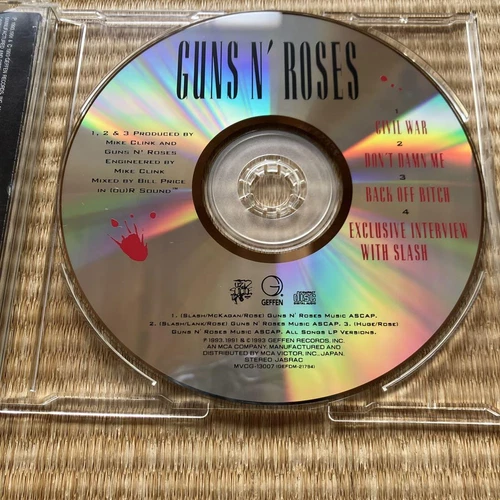 Guns N' Roses/ Civil War Cd Single With Domestic Band - Picture 6 of 11