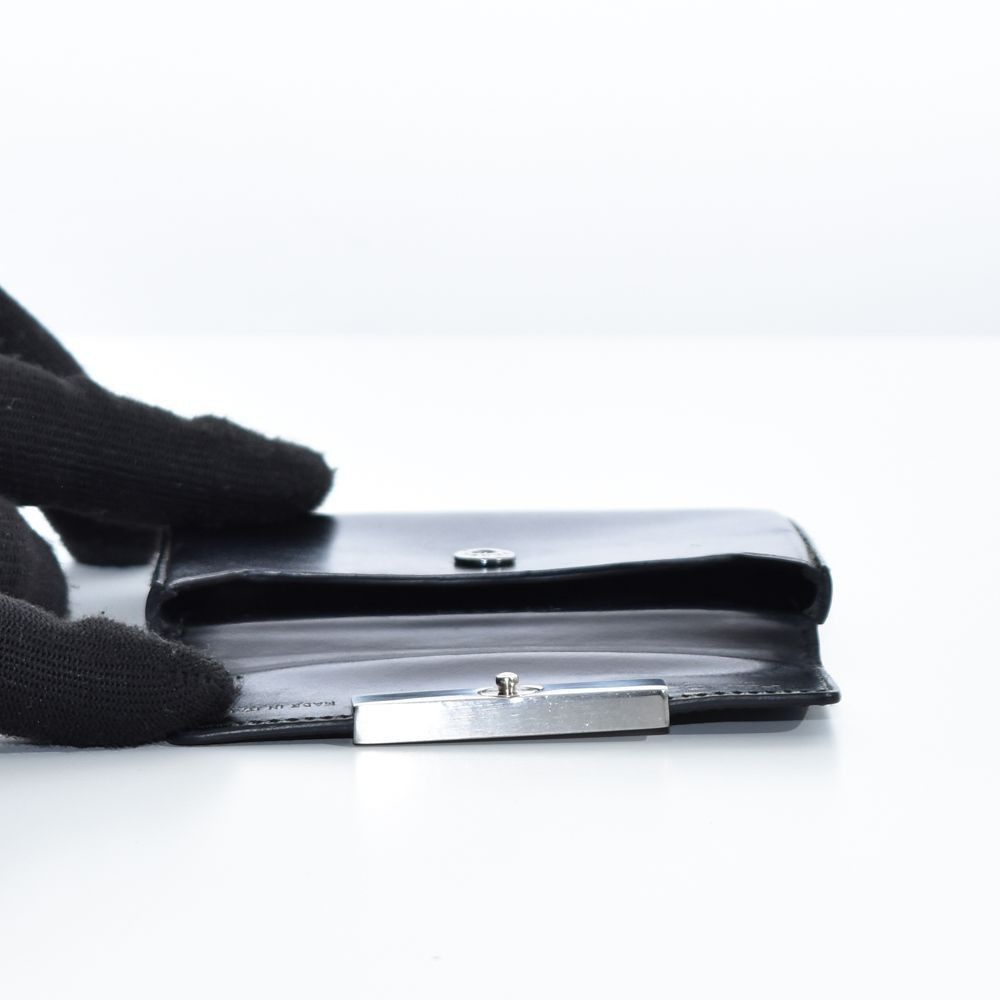 Prada Leather Card Case Business Card Holder Logo Lightweight Used thumbnail 4