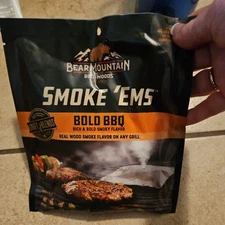 Bear Mountain BBQ Bold Smoke 'ems 6 Oz. Smoking Chips FP01 Bear Mountain BBQ