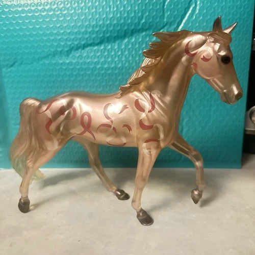 Breyer Bluegrass Bandit #1447 Pink Ribbon Horse 2012 Breast Cancer Awareness Min