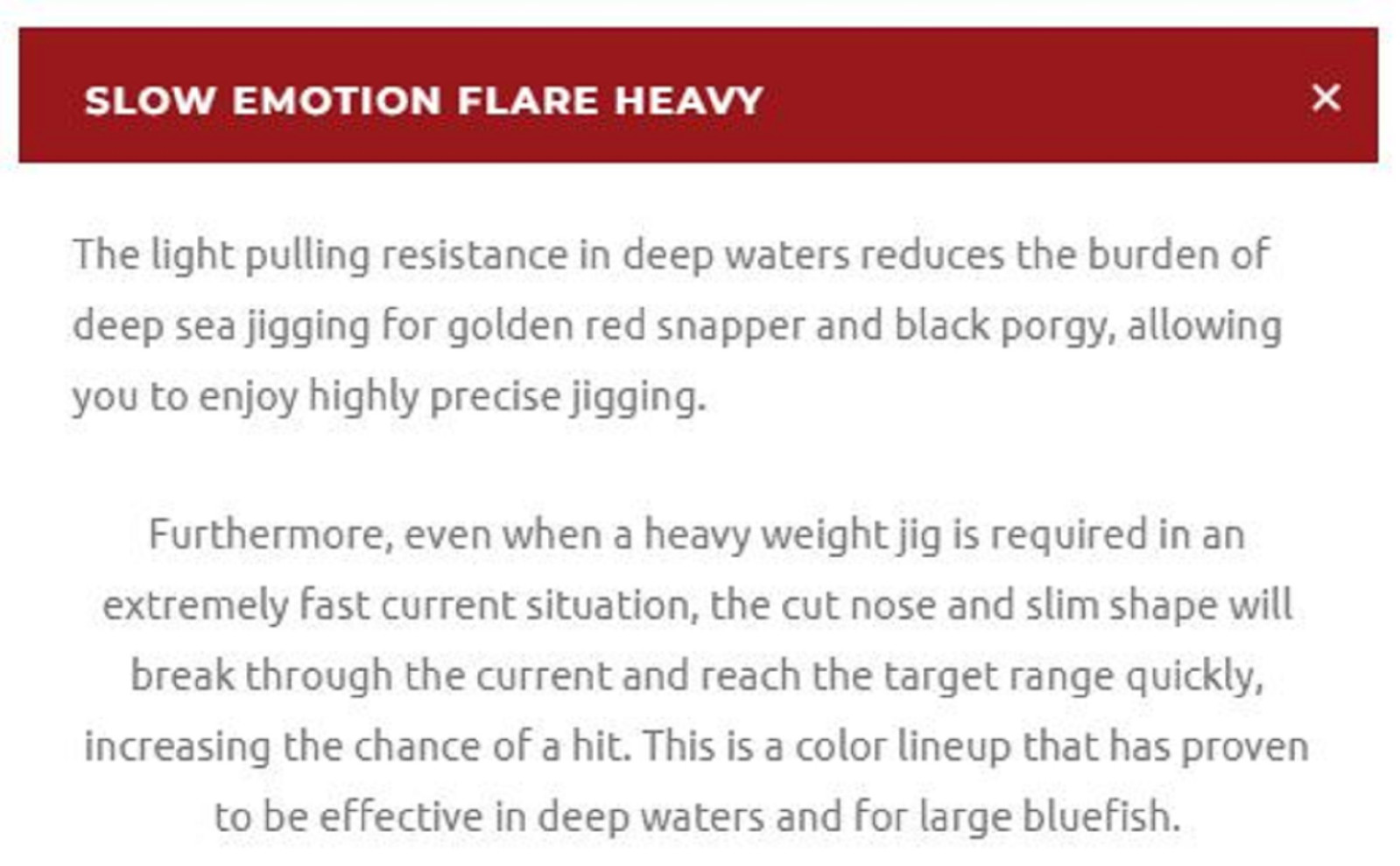 Xesta Metal Jig Slow Emotion Flare 1000 grams BBKSL (0628) - Image 4