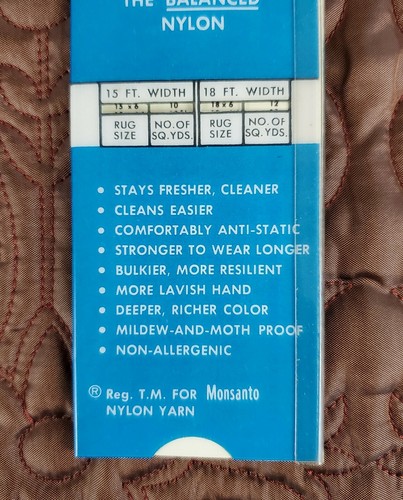 Monsanto Cadon Nylon Carpet Cost Computer Slide Rule Calculator 6.5" Size, Price - Picture 3 of 7