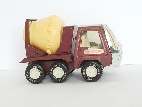 Buddy L Ford Brown Cement Mixer Truck Concrete / Made in Korea - Picture 4 of 10