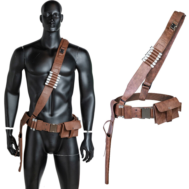 Xcoser The Mandalorian Leather Belt Set Resin Bullets Metal