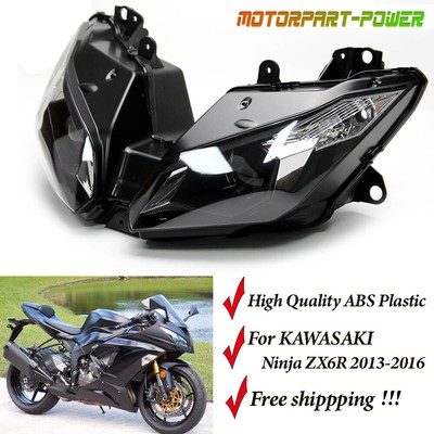 Front Headlight Headlamp Assembly For KAWASAKI Ninja ZX6R ZX636 ABS 2013- 2016 | eBay