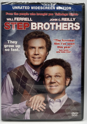 Step Brothers DVD Widescreen Will Ferrell John C. Reilly Unrated 2008